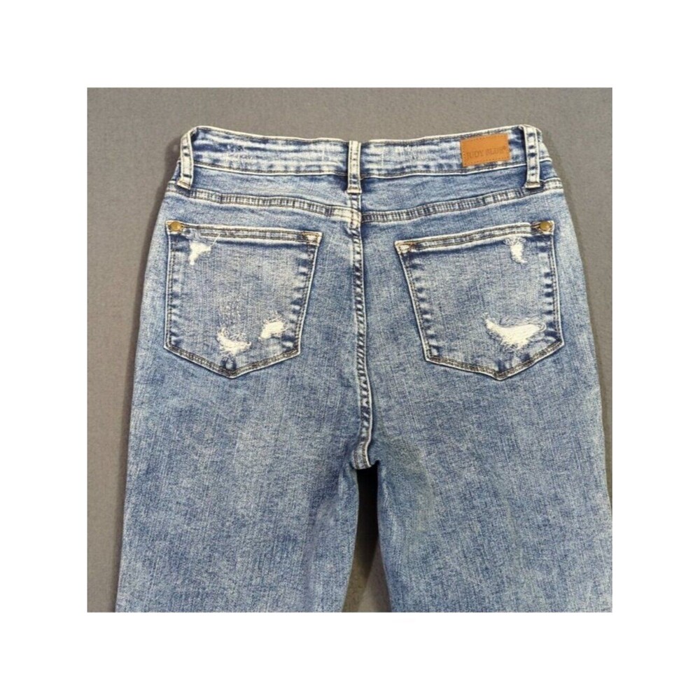 Judy Blue Jeans Women's 27 Blue Skinny Fit Distressed Denim